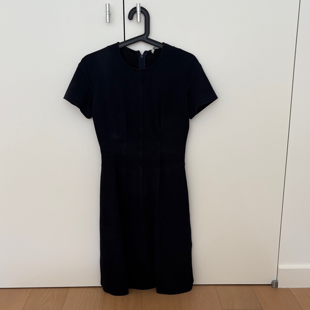 MM LaFleur Dark Navy Short Sleeve Dress